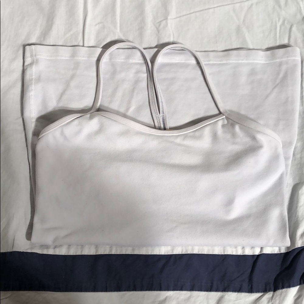 White lulu tank top